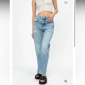 FRAME le Jane Crop in baines rip